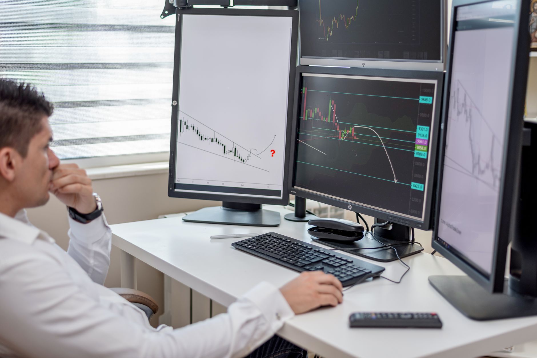 Trading platform screens representing a funded account migration between prop firm providers